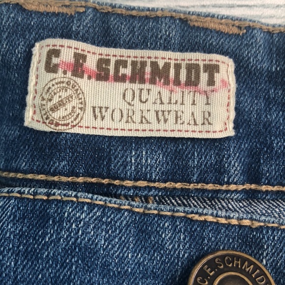 C.E.Schmidt Carpenter Boot Cut Knee Pad Pocket Work Jeans 8 - Picture 7 of 13